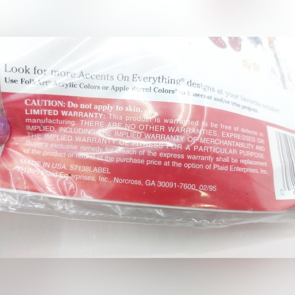 ⭐️5/$25 Vtg Plaid Rub-On Transfers 57138 Christmas Patchwork Snow Patrol - Picture 4 of 6